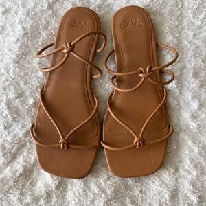 Abercrombie & Fitch Tan Strappy Sandals